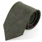 Green Vasilio Silk & Linen Tie 8cm